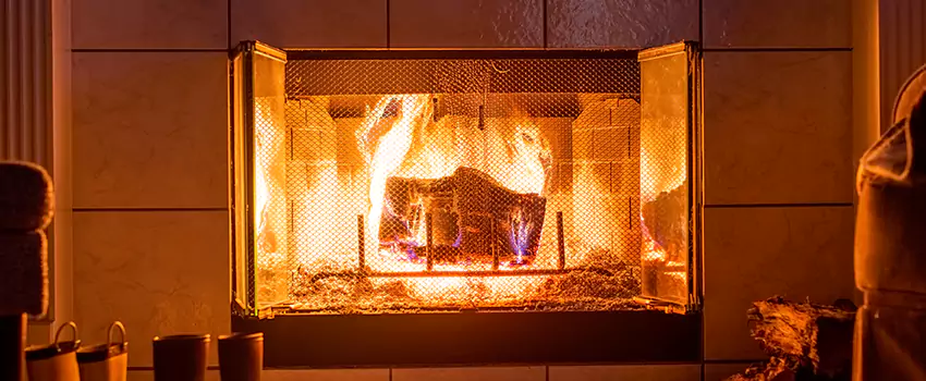 Mendota Hearth Landscape Fireplace Installation in Fuquay-Varina, North Carolina