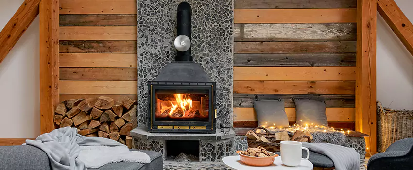 Thelin Hearth Products Direct Vent Gas Stove Fireplace Inspection in Fuquay-Varina, North Carolina